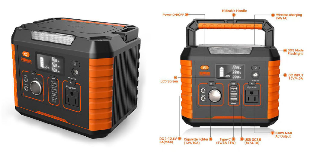Mica Solar Panel Station Lithium Outdoor 110V/220V 300W 330W Portable Power Generator Backup Battery Power Station