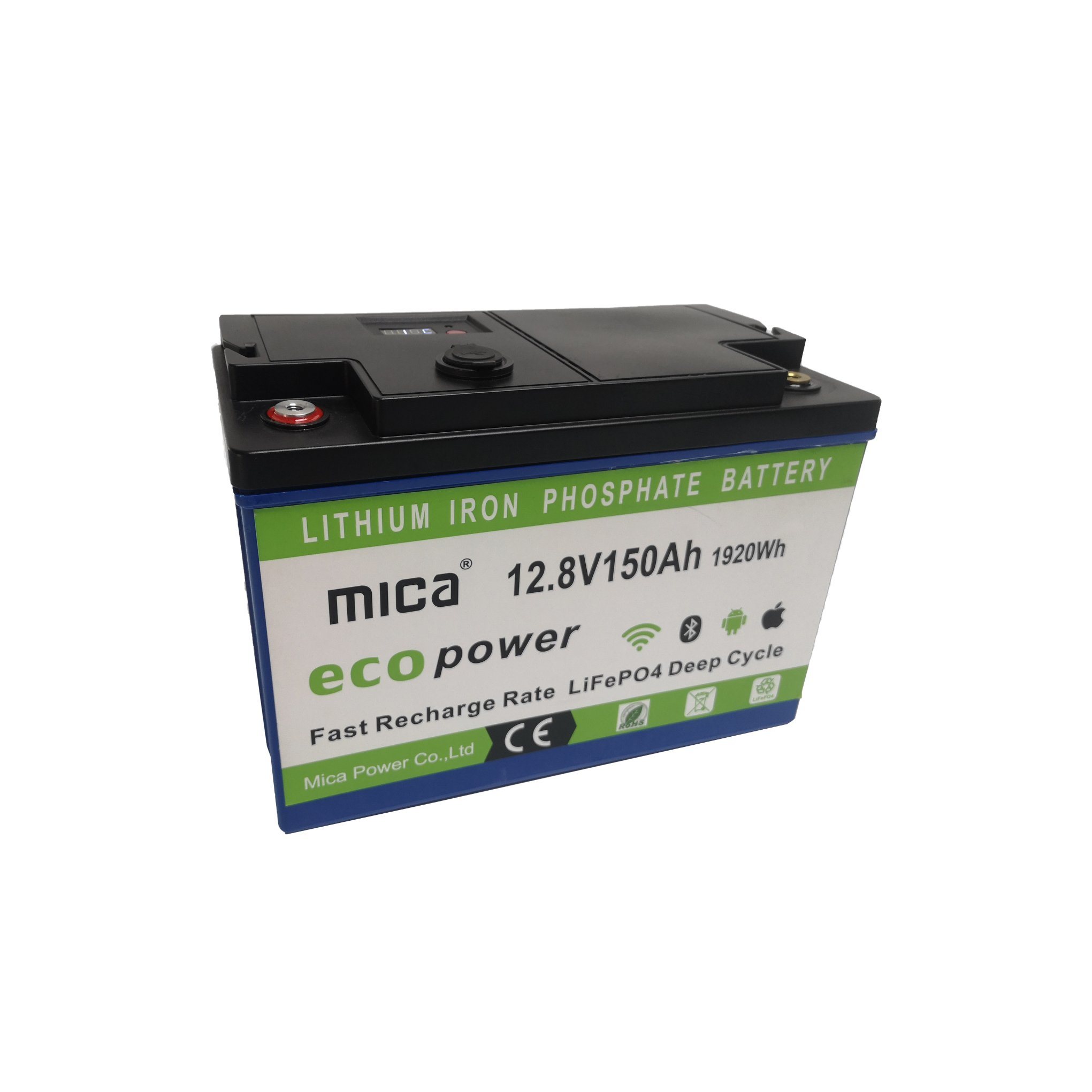 China Factory Lithium Iron Phosphate 12V Battery with LCD Display 150ah for Boat/Bus/Car Multi Application