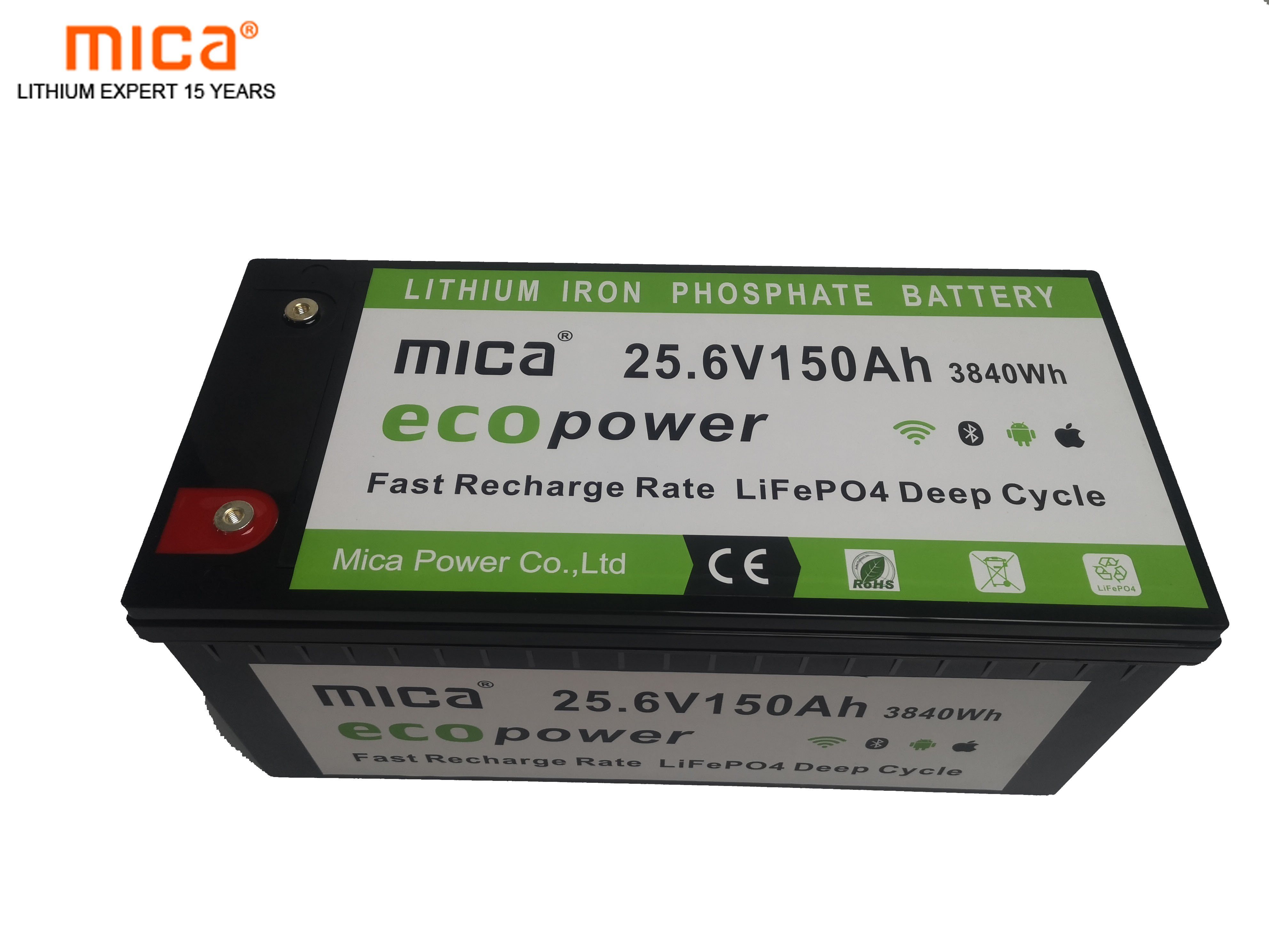 Chinese Factory Top 10 LFP Mica LiFePO4 Battery 24V 150ah Lithium Iron Phosphate Battery Pack with Over 1000 Projects and 10 Years History