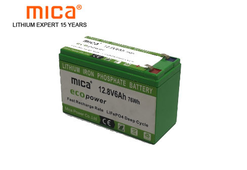OEM/ODM Available Factory Price Lithium Li Ion Deep Cycle 12/12.8V LiFePO4 6ah Battery Pack for RV/Solar