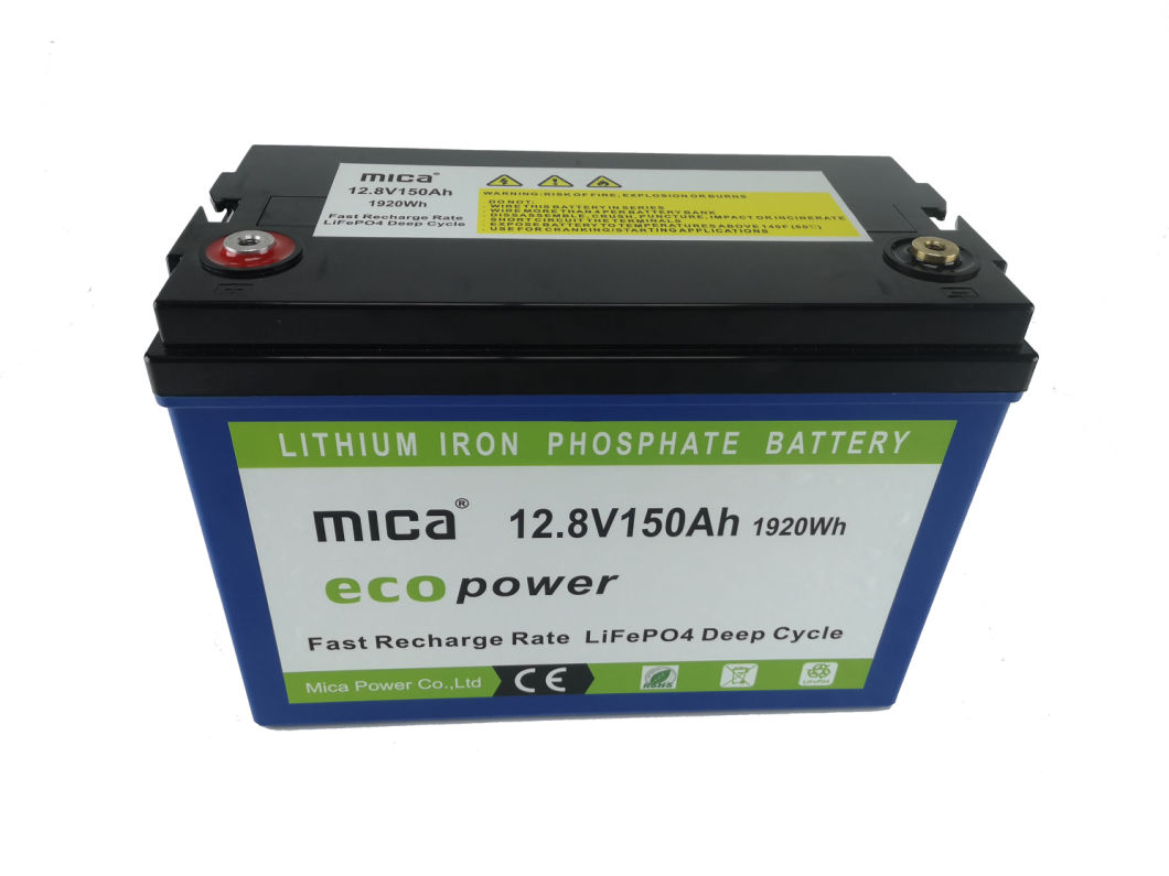 Mica 15 Years History Factory 12/12.8 Voltage 150ah Capacity Lithium Ion Battery LiFePO4 LFP Battery Pack with Deep Cycle