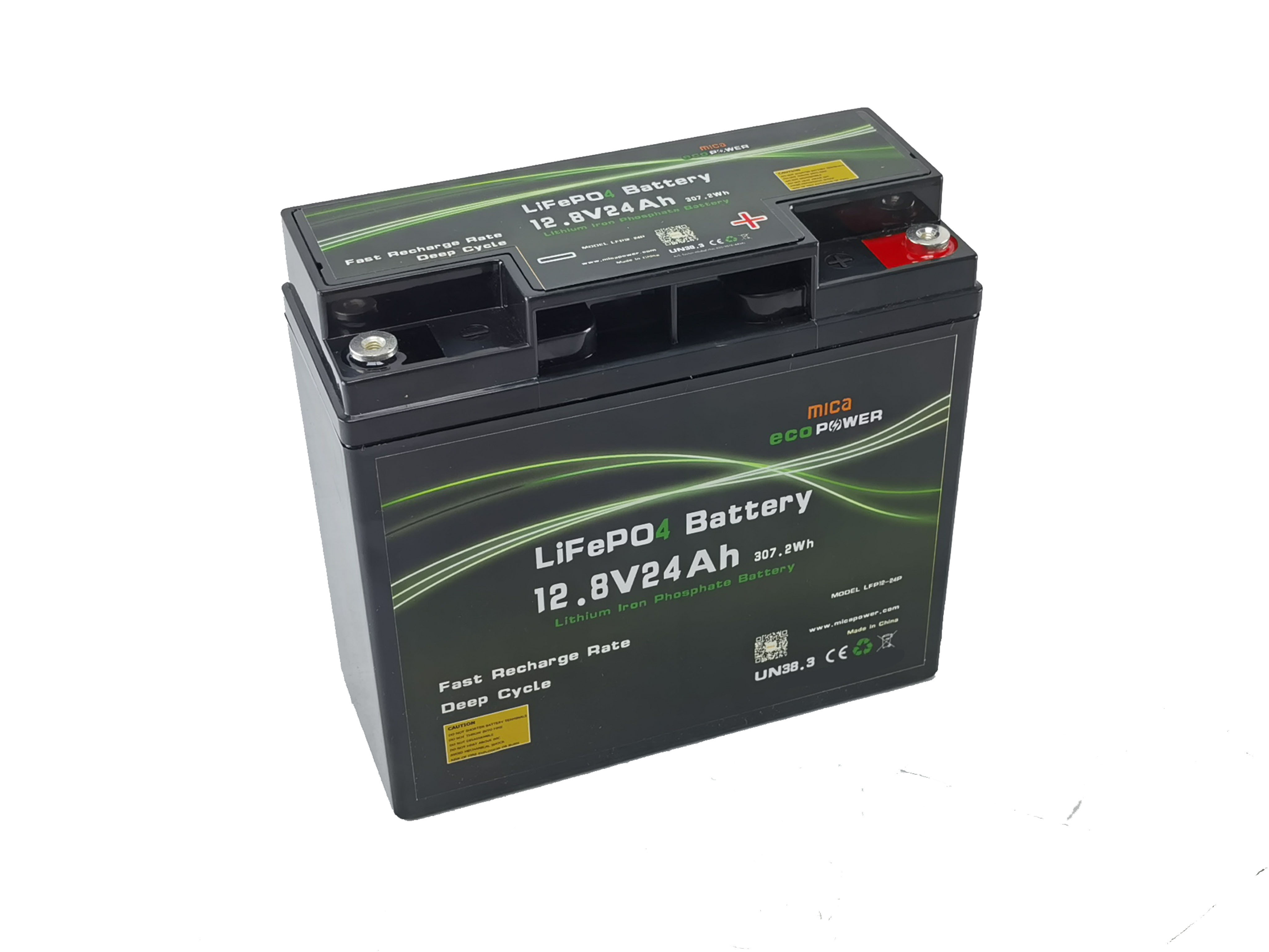 Factory Sale Waterproof Dust Resistant LiFePO4 Battery 12V Lithium Ion 24ah Battery OEM/ODM Supported