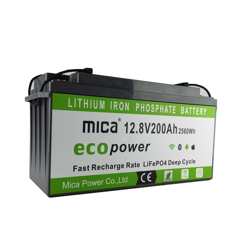 12.8V 200ah Lithium Iron LiFePO4 Deep Cycle Battery for RV, Solar, Marine, off-Grid Application LiFePO4 Battery"