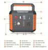 Solar Input LCD Display Outdoor UPS Portable Power Station 12V DC 500W 220V AC Output
