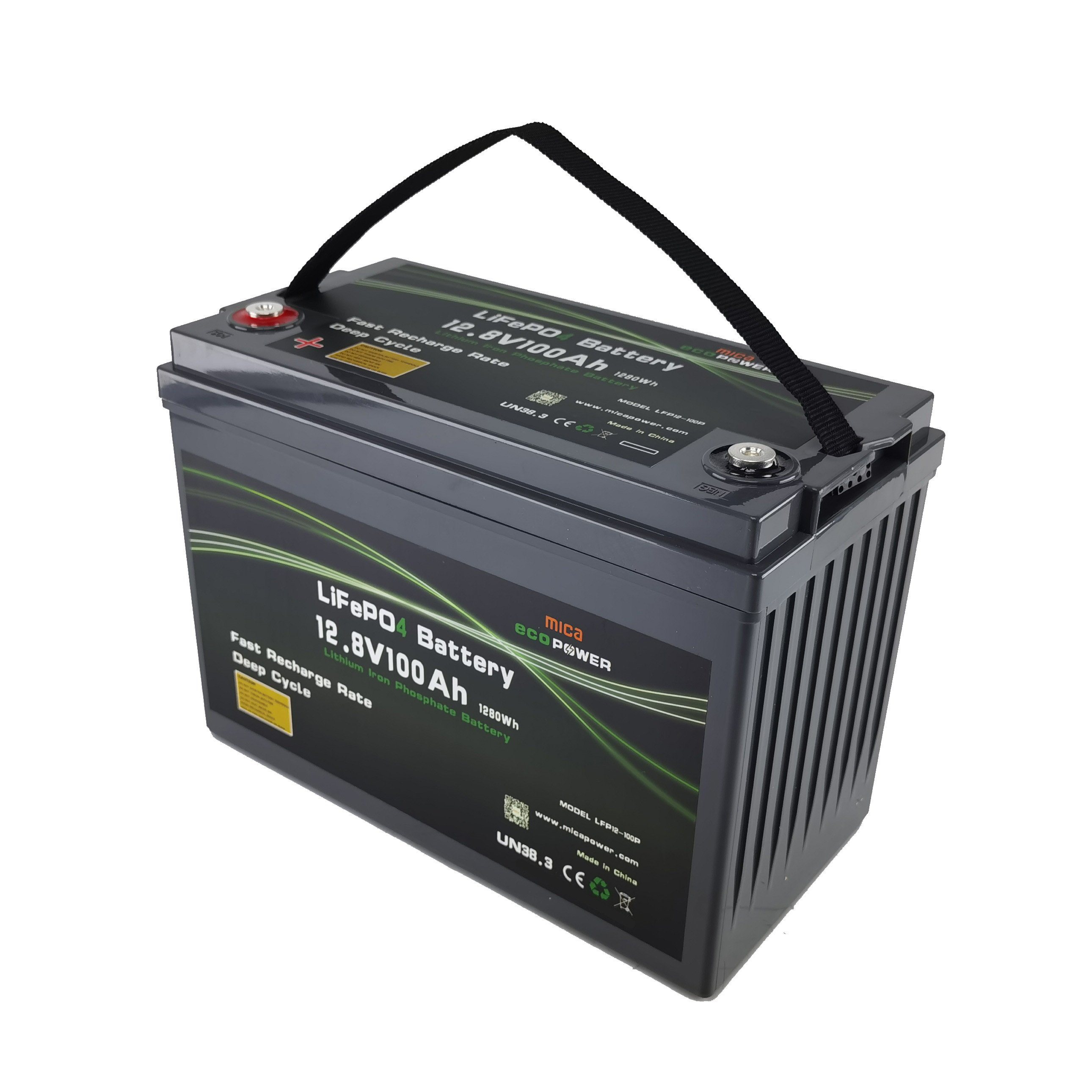Power 12V 100ah LiFePO4 Lithium Iron Phosphate Deep Cycle Car Battery Marine Solar RV Batteries