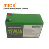 Electric Vehicle/ Solar System Use 12V 9ah LiFePO4 Battery Lithium 25.9V 12ah UPS Lithium Ion Pack