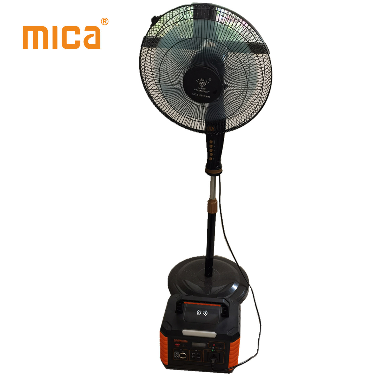 12V DC 500W Solar Input LCD Display Outdoor UPS Portable Power Station 220V AC Output