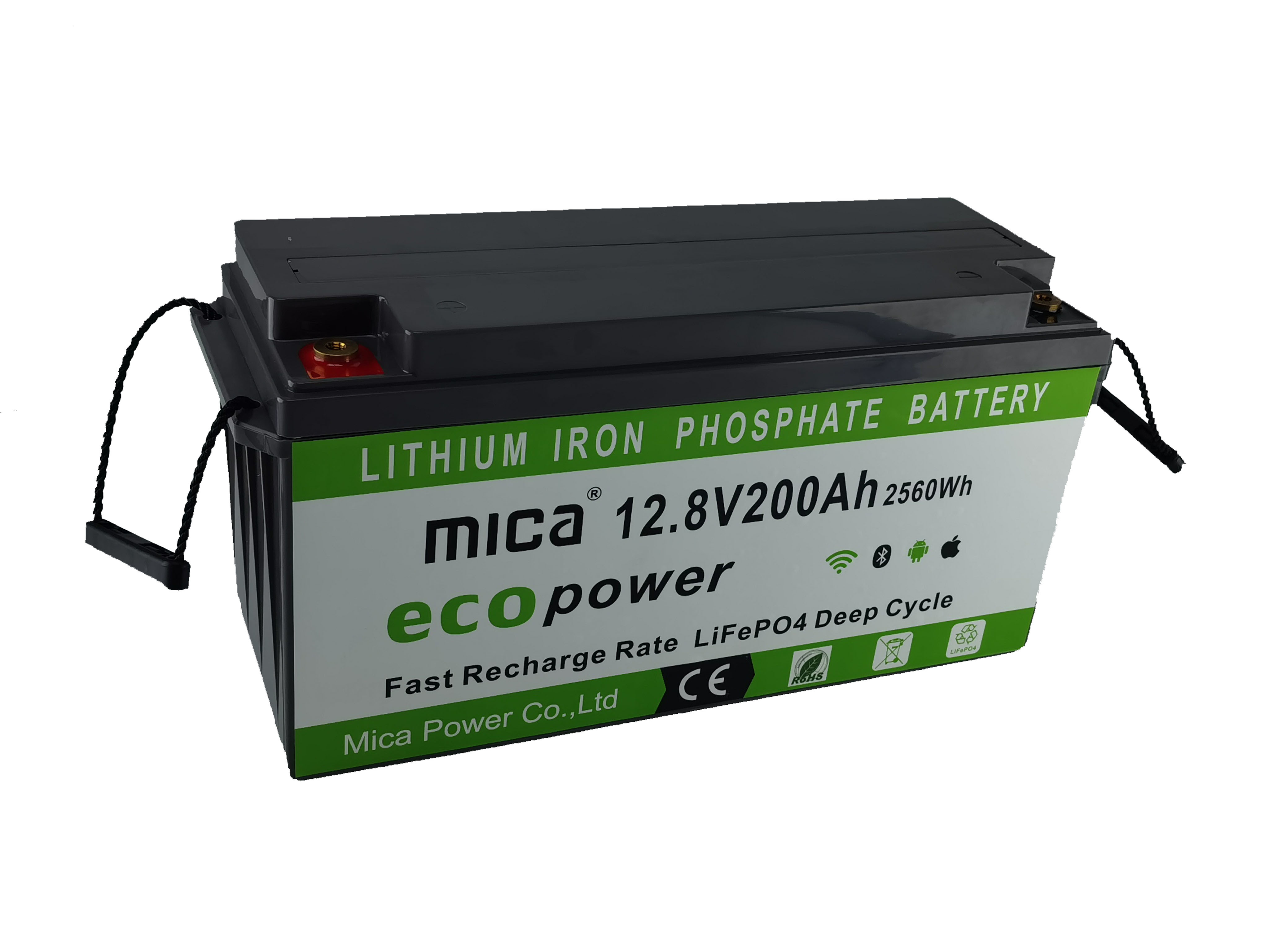 15 Years Un38.3 12V 200ah LiFePO4 Battery Pack 12.8V 200ah Lithium Yacht Boat RV Solar Energy Storage Battery