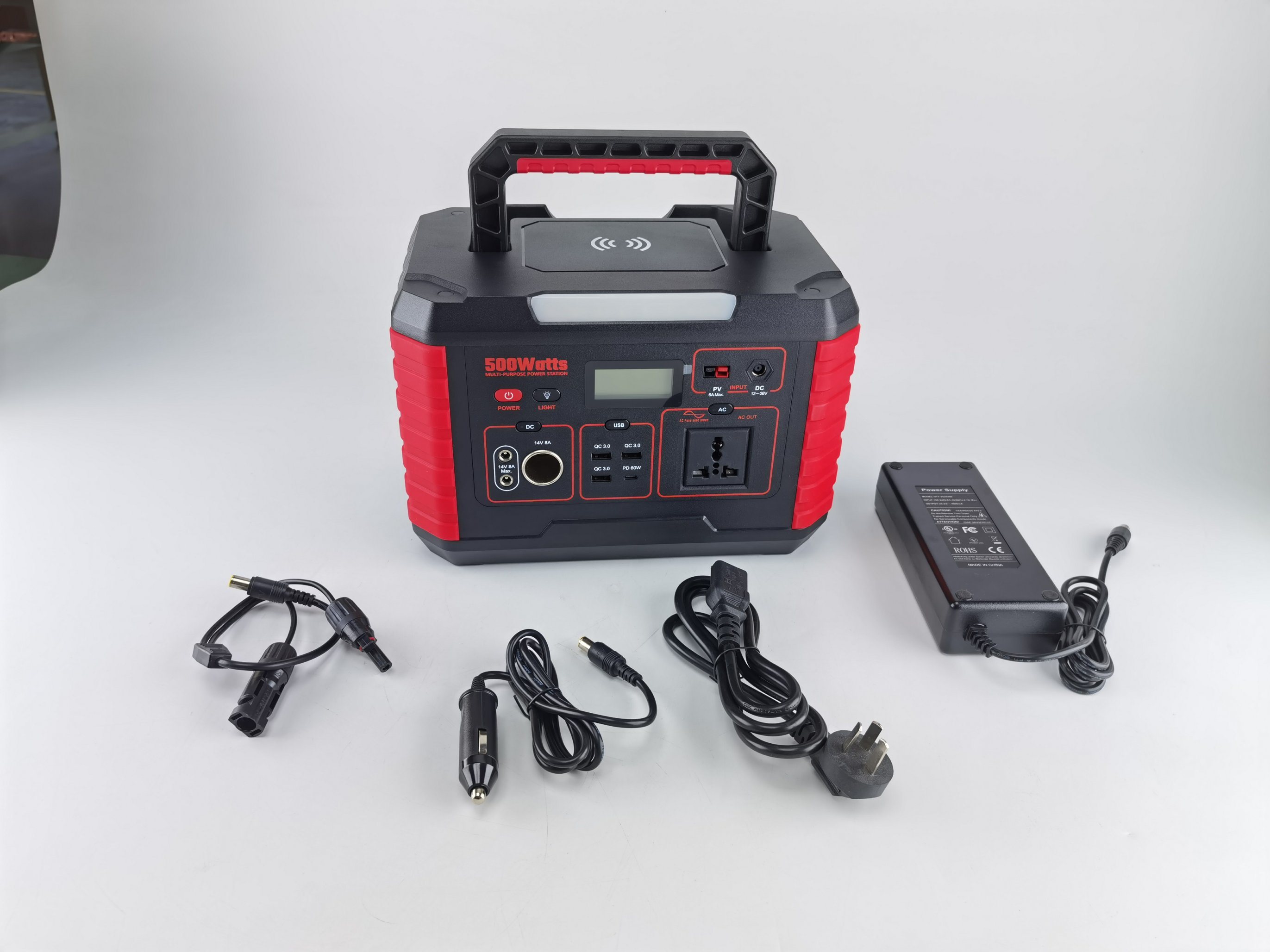 Multi-Function Portable Power Station 300W 500W 1000W with Wireless Charger USB CE/Un38.3/ MSDS Approved