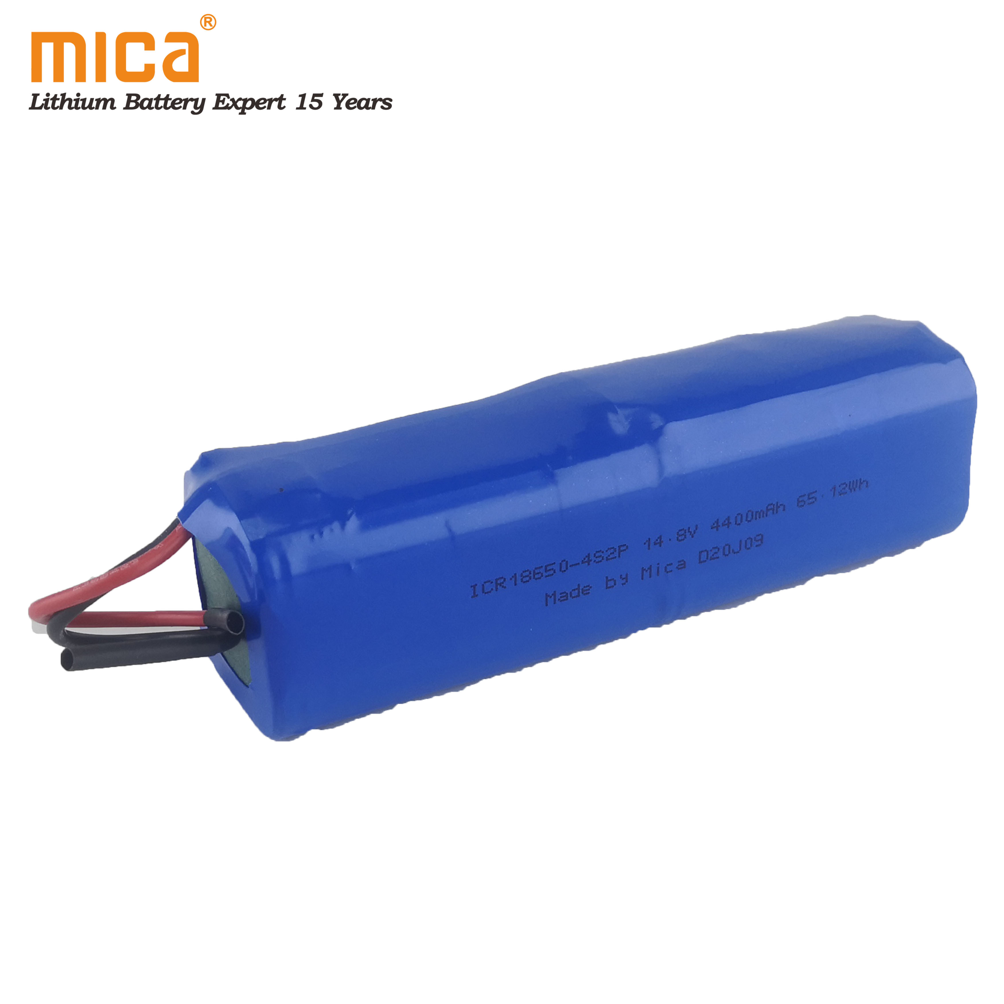 Wholesale Deep Cycles 18650 14.8V 4400mAh 4s2p Lithium-Ion Battery Rechargeable Li-ion Battery with PCM Wires Connector