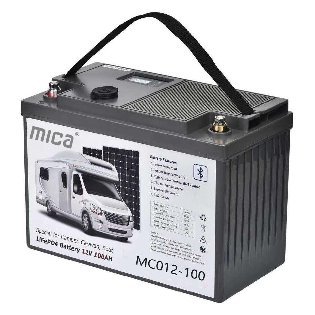 12V Lithium Ion Battery LiFePO4 Battery 12V 100ah with Bluetooth Lithium-Ion-Battery