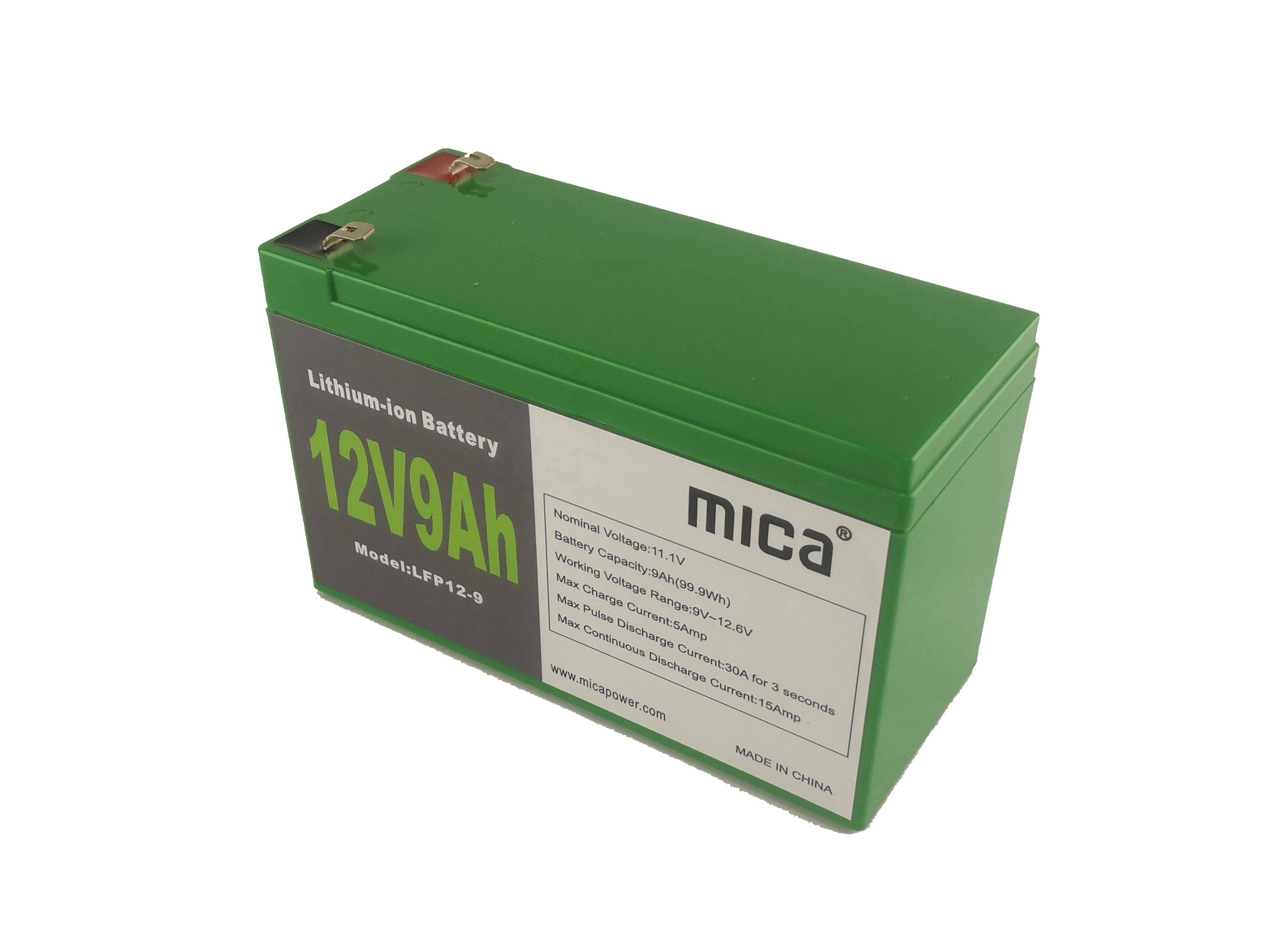 High Quality Lithium Battery Pack with BMS Rechargeable 12V 9ah LiFePO4 Batteries for UPS Solar Energy Storage System Backup