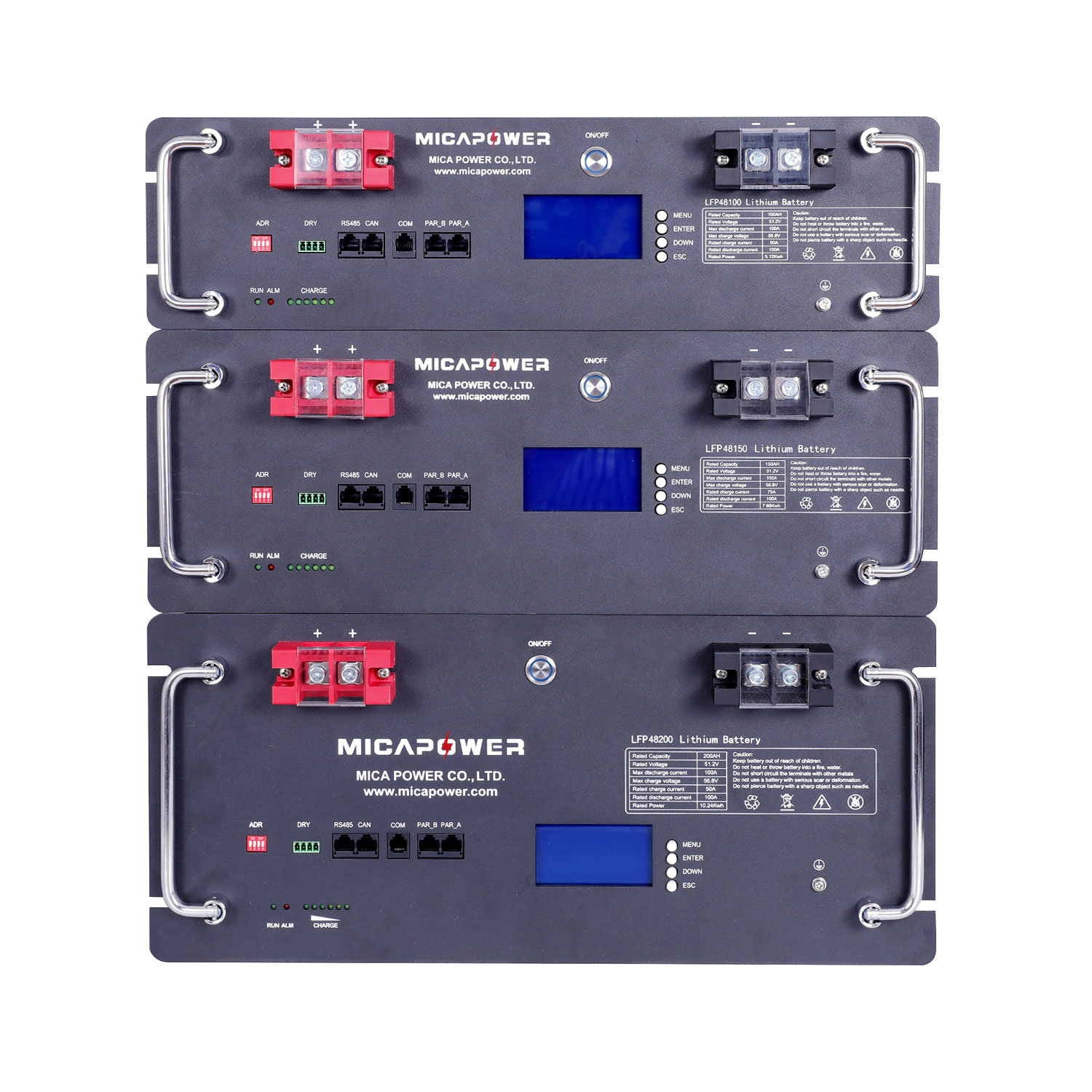CE/RoHS/Un38.3 LiFePO4 Battery 48V 50ah Prismatic Lithium Battery 3u Rack Energy Storage Battery