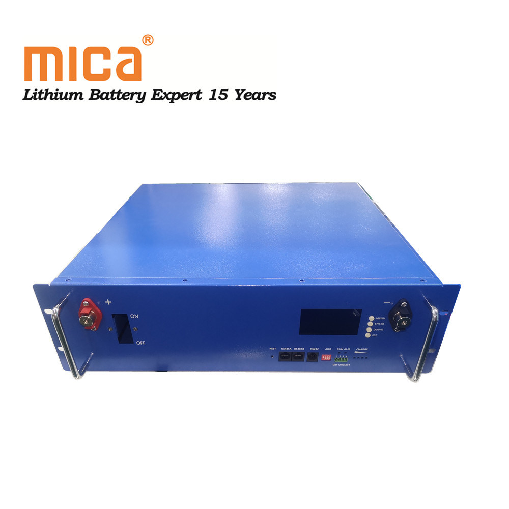 CE/RoHS/Un38.3 LiFePO4 Battery 48V 50ah Prismatic Lithium Battery 3u Rack Energy Storage Battery