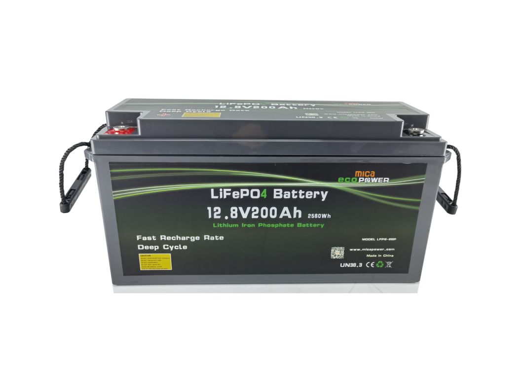 5 Years Long Warranty 12V 200ah LiFePO4 Battery Pack with Dual USB/LCD Display for Solar Energy System/Golf Cart/EV/Marine