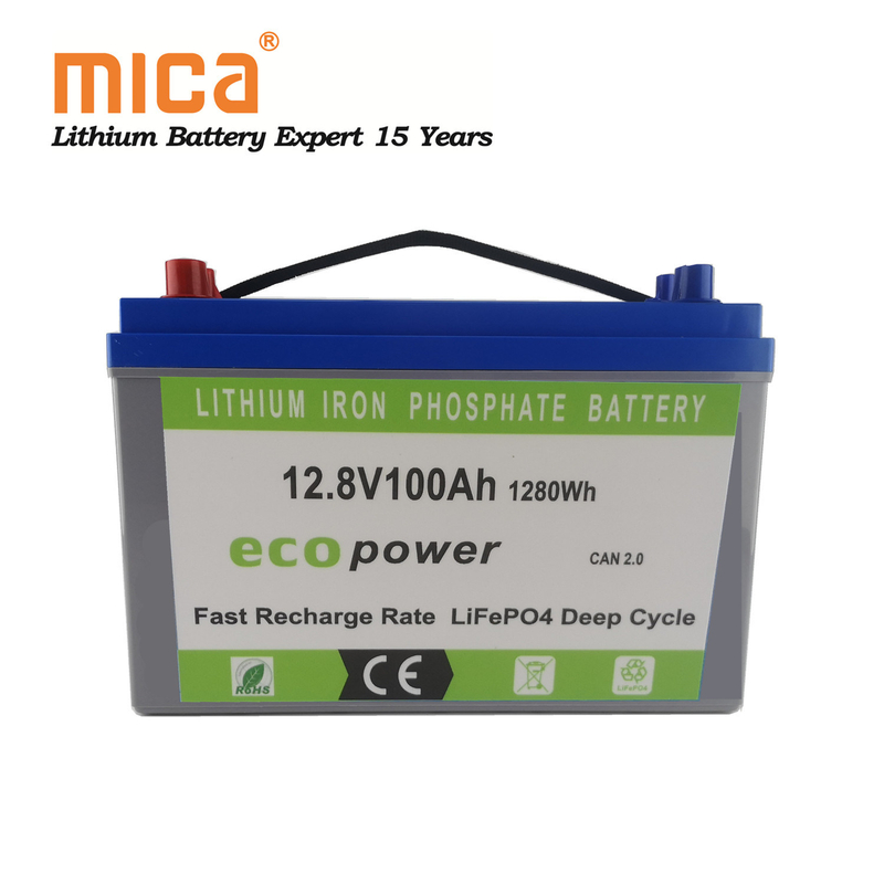 5000 Cycles 5 Years Warranty 12V 100ah Lithium Iron Phosphate LiFePO4 Battery Pack