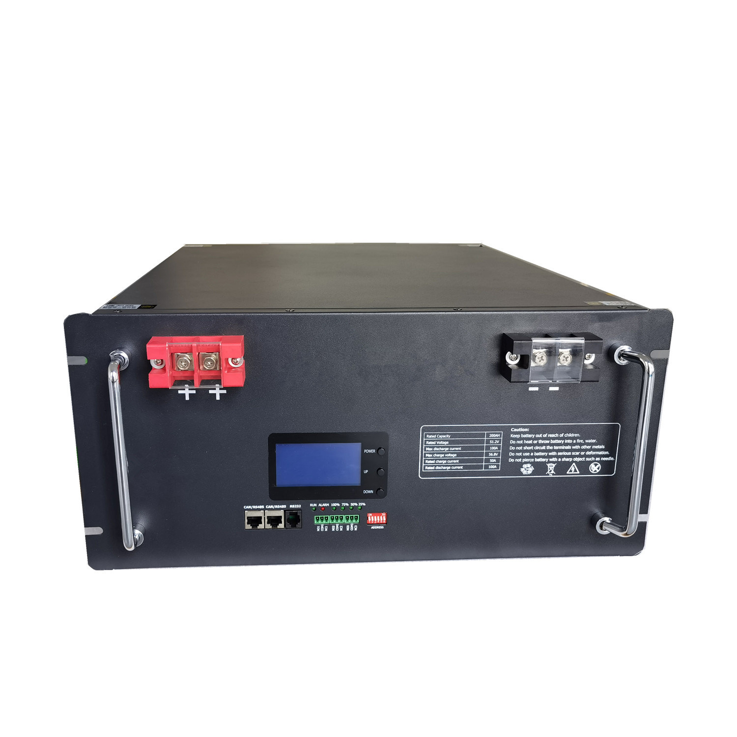 Deep Cycle 48V 51.2V 200ah 10kwh Solar Energy Storage System LiFePO4 Battery Pack Rack Mounted Battery Module
