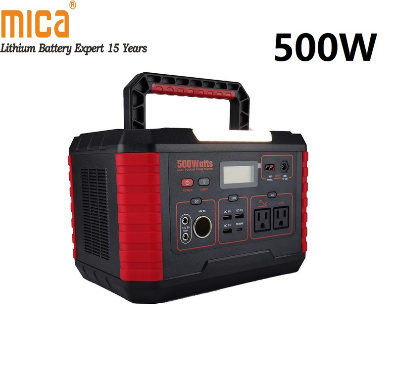Portable Power Station Explorer 500W 140400mAh Backup Lithium Battery Pure Sine Wave AC Outlet, Solar Generator for Outdoors Camping Travel Emergency