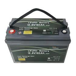 Mica 12V 150ah Rechargeable Lithium Ion Battery Pack LiFePO4 Storage Li-ion Battiers