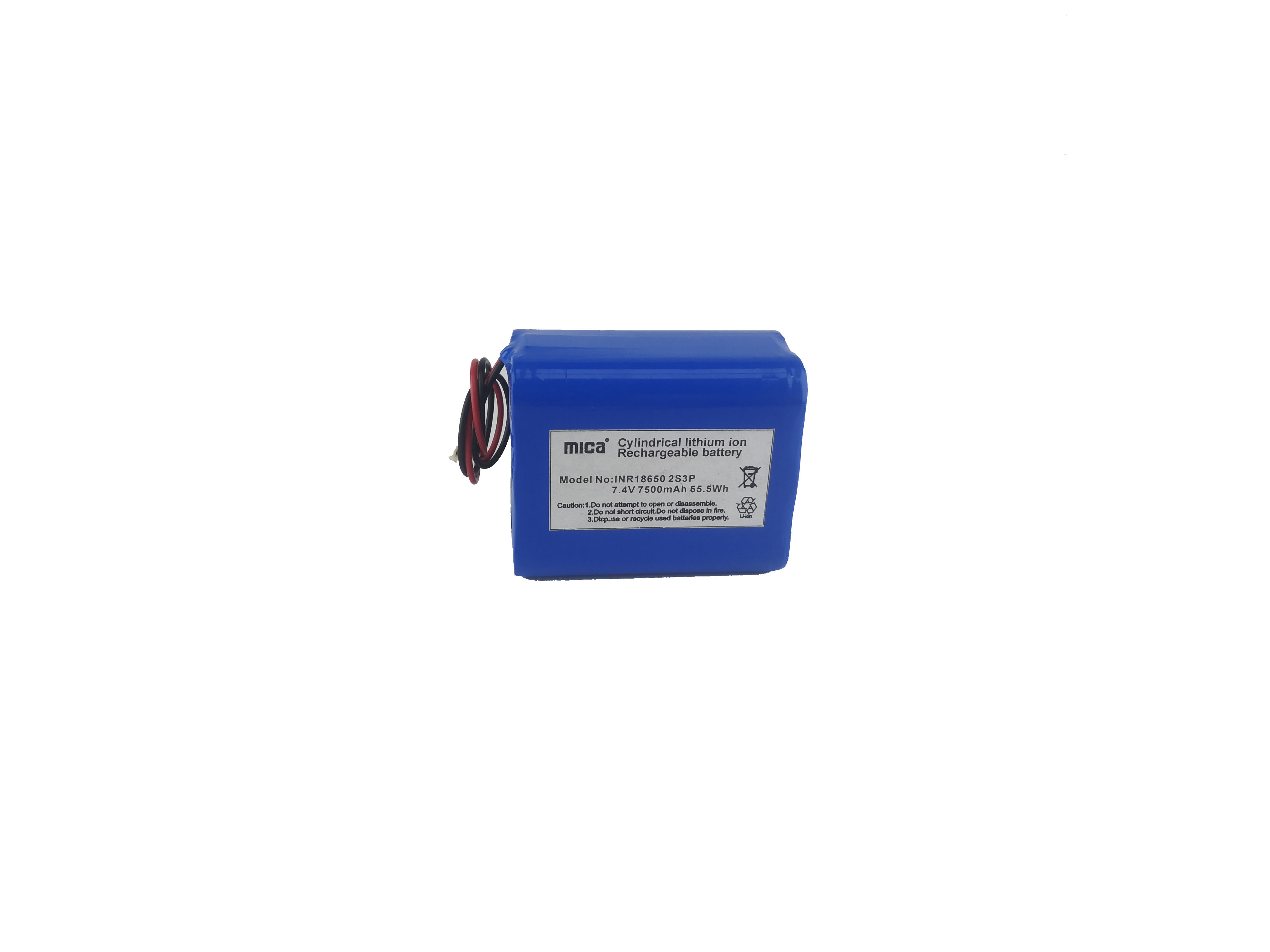Wholesale Factory 7.4V 18650 Battery 2s3p Lithium Ion Battery 7.4V 7500mAh for Emergency LED Lights
