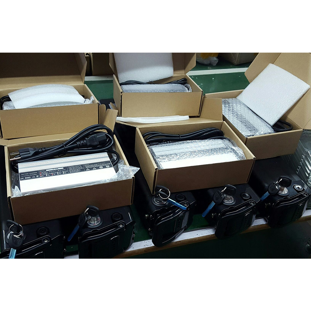 Rechargeable 36V 20ah Black/Slaver Lithium Ion Battery for Electric Bike 600W/750W Bicycle Ebike Battery with RoHS CE UL-1643 Un38.3