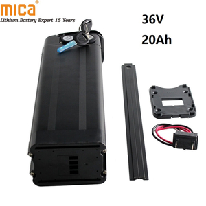 Rechargeable 36V 20ah Black/Slaver Lithium Ion Battery for Electric Bike 600W/750W Bicycle Ebike Battery with RoHS CE UL-1643 Un38.3