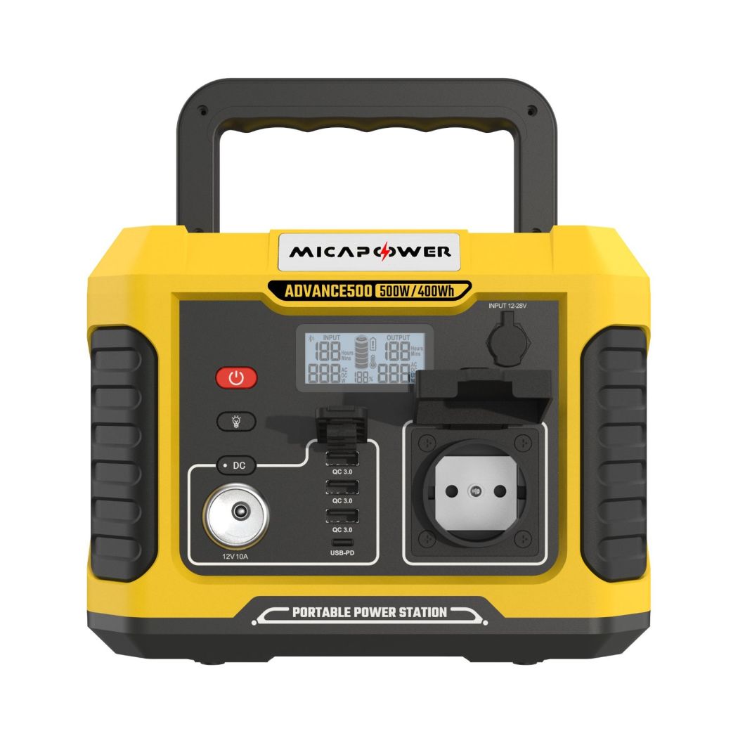Advance500 Mika-500W Outdoor Portable Power Station Generator Lithium Battery Bank for Portable Power Pack