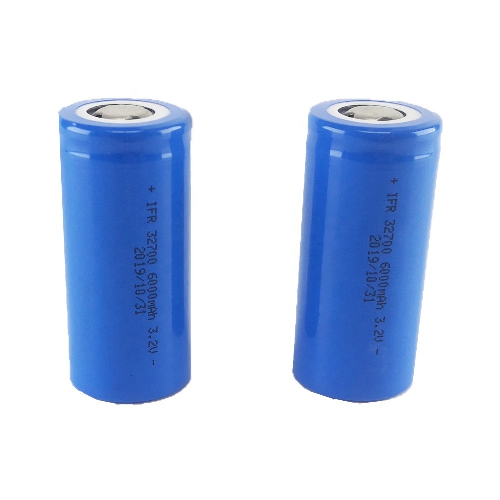 Factory Direct Cycle A Grade LFP 32700 3.2V 6000mAh 6ah LiFePO4 Battery Cell for Solar LED Light/Power Tools 3.7V 21700 Liion Battery