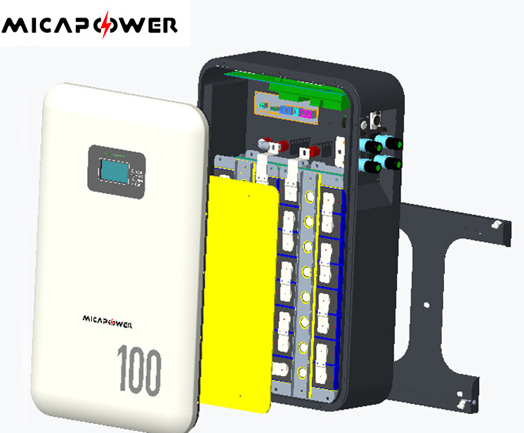 Powerwall 5kwh 10kwh Wall Mounted Rechargeable LiFePO4 Battery Solar Energy Storage for Home/Business