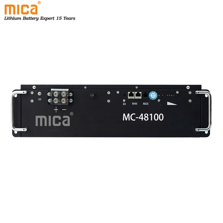 Mica Long Cycle Times Rechargeable 48V 100ah LiFePO4 Lithium Ion Solar Battery 5kwh 10kwh Home Energy Storage System