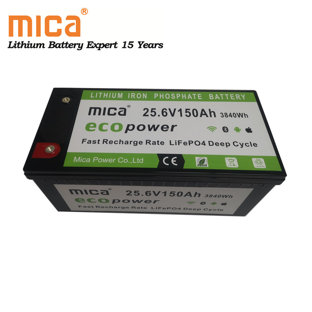 Mica Deep Cycle 24V 25.6V 150ah Lithium Ion LiFePO4 Battery for Power and Solar Storage