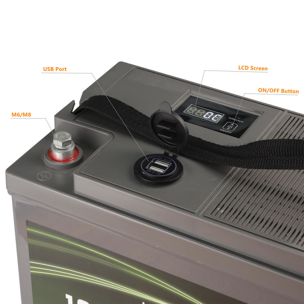 Mica Customize 12V 100ah Deep Cycle Rechargeable Battery 2000-5000 Life Cycles LiFePO4 Lithium Battery