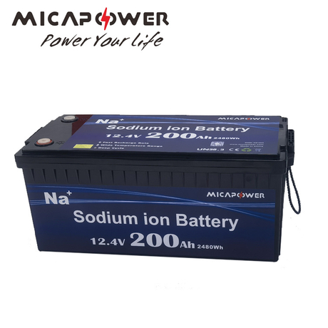 Mica Factory Sib Battery Sodium Ion Na Ion Motorcycle Battery 12V 200ah for ATV UTV