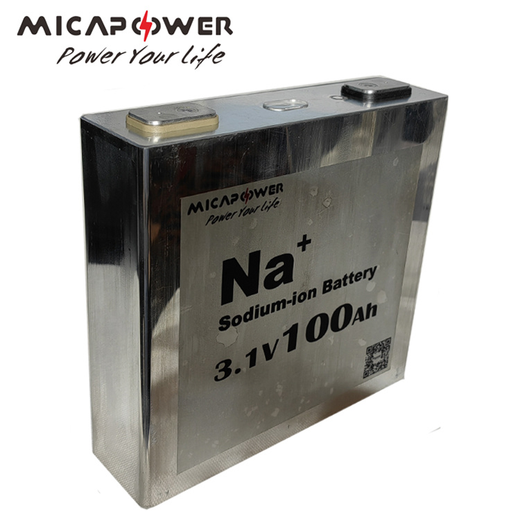 Mica Grade a Solar Na Ion Battery 3.1V 100ah Prismatic Sodium Ion Battery for Energy Storage