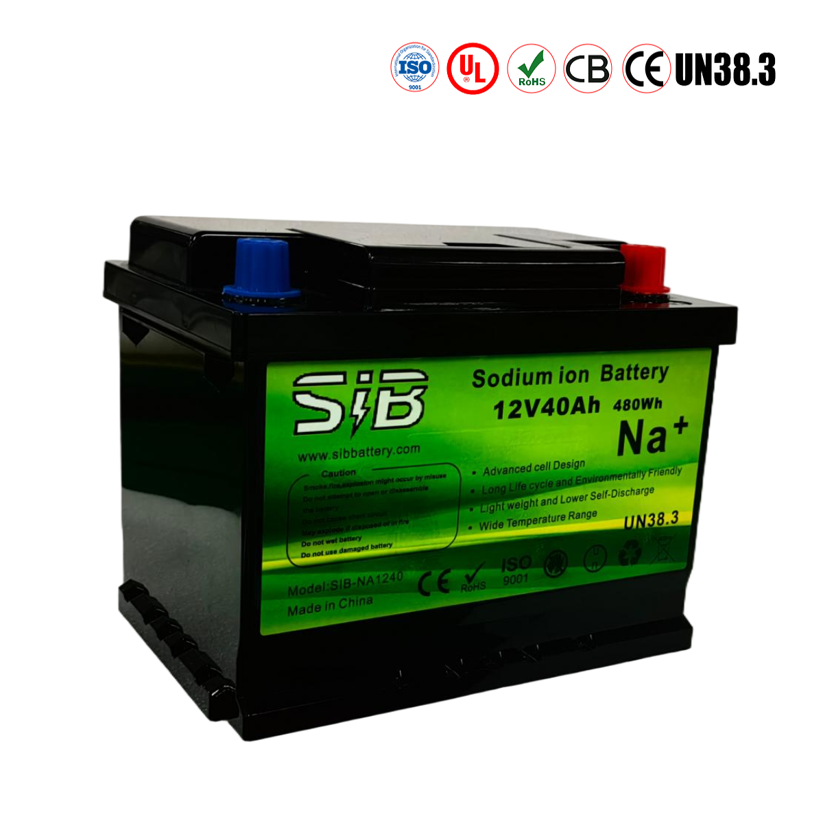 MICA POWER 12V 40Ah Auto Na+ Battery for Car/Boat/Car Starting Sodium ion Battery