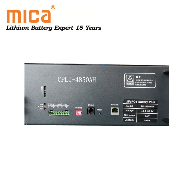 19" Rack 48V 50ah 2.5kwh 3u 4u Lithium Ion LiFePO4 Battery Pack Telecom UPS Solar Energy Storage Battery Pack