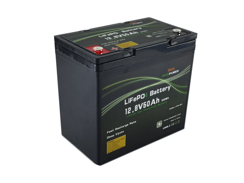 Ce/Un38.3 Approved Customized 12V/12.8V 50ah Mica LiFePO4 Battery Lithium Ion Li-ion Battery Pack with 5 Years Ultra-Long Warranty