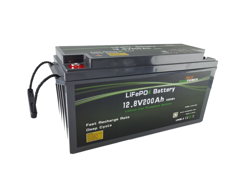 High Quality 12V/12.8V 200ah Mica Fast Charging Reliable Lithium Battery Pack LiFePO4 Battery with Ultra Long Cycle Life