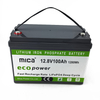 Deep Cycles 12.8V 12V LiFePO4 Battery 100ah with LCD Rechargeable Lithium Battery for Solar System Solar Street Light with CE Un38.3 MSDS Reports