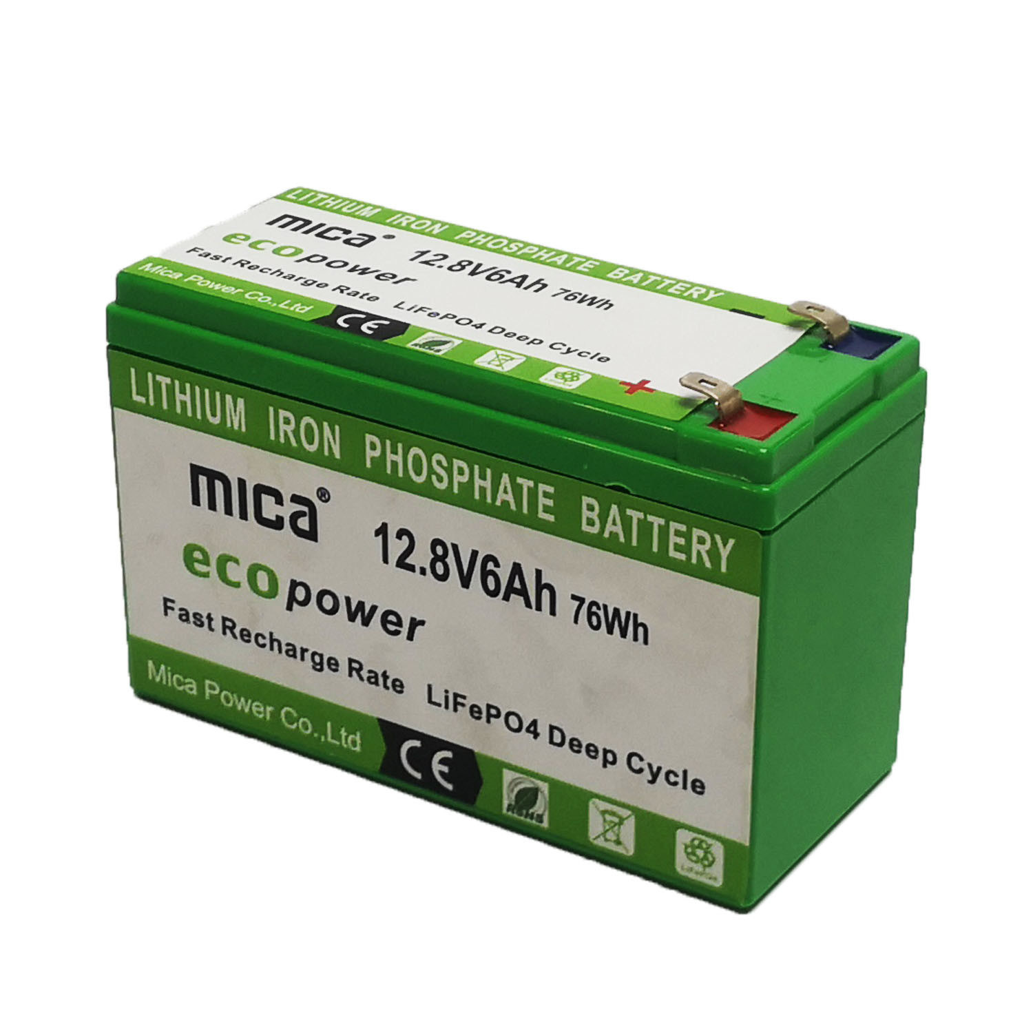 12V 6ah LiFePO4 Battery 12.8V Lithium Iron Phosphate Batteries 6ah for UPS Router Backup