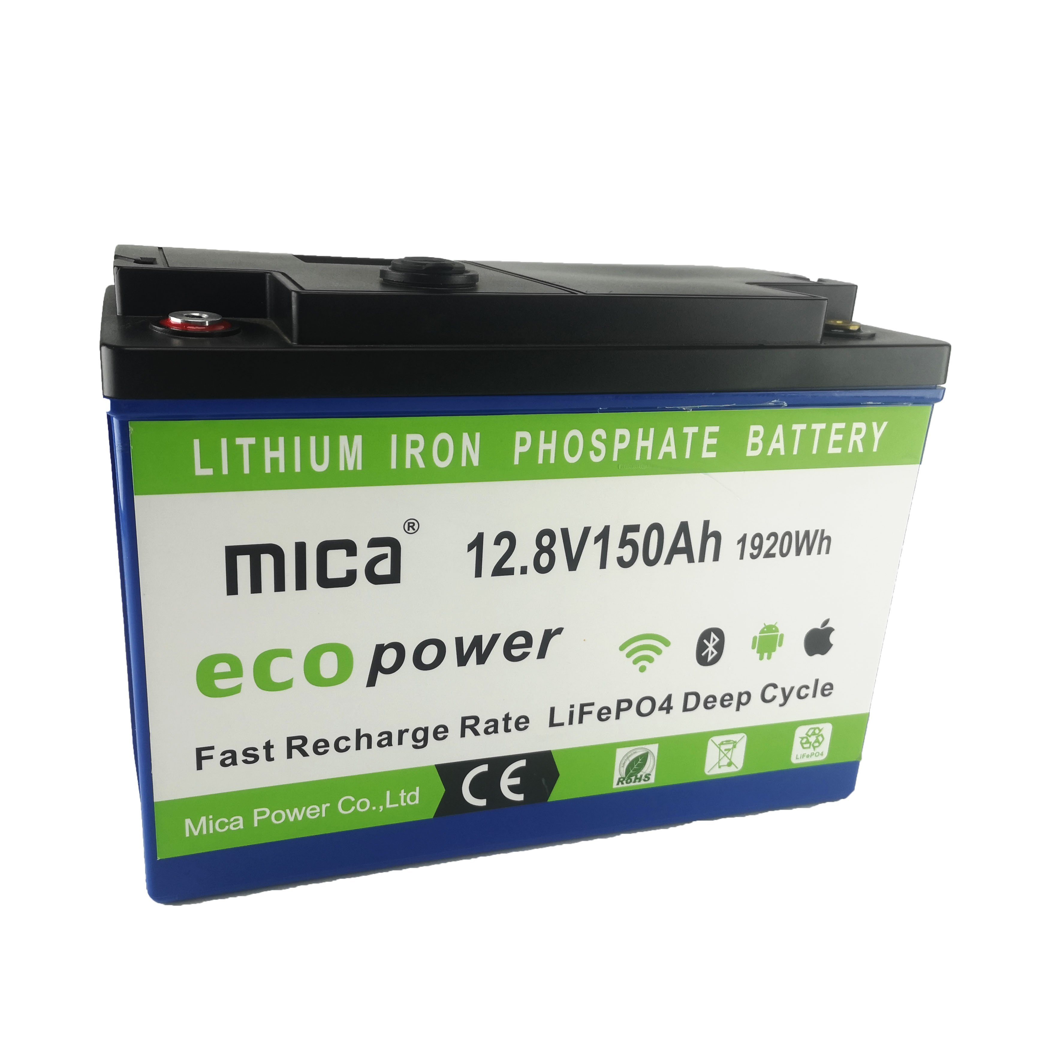 12V 150ah LiFePO4 Battery Pack Lithium Battery Rechargeable Deep Cycle with BMS for Solar Energy Storage System Solar Street Light UPS PV