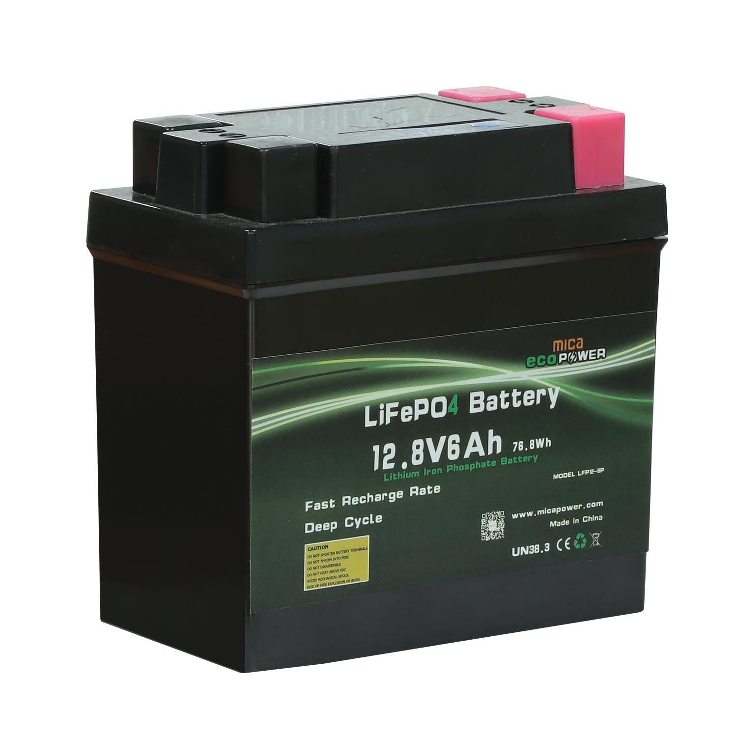 ISO9001 Factory Price 12V 6ah Sprayers LiFePO4 Battery 12.8V Lithium Iron Phosphate Batteries 6ah for UPS Solar Alarm System