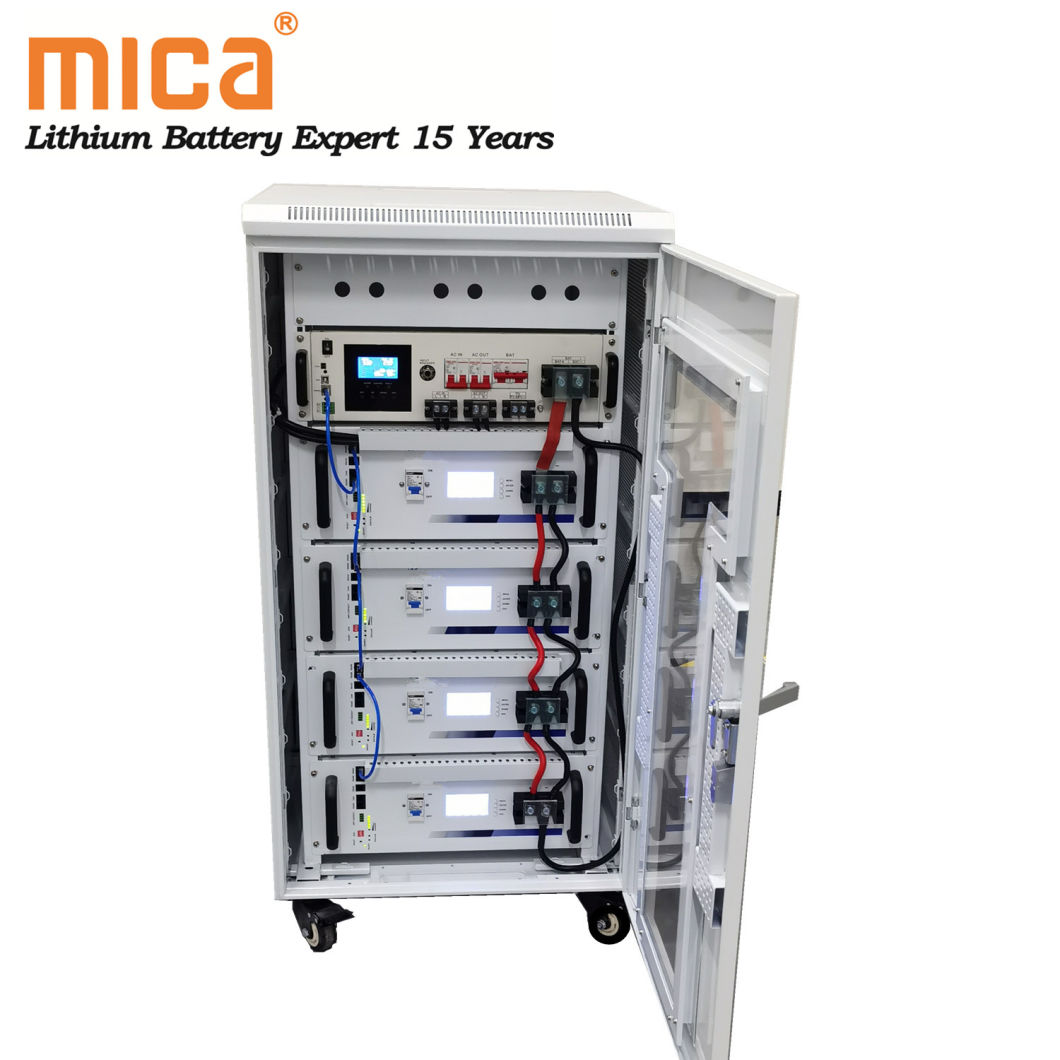 5 Year Warranty Offgrid 20kwh Packable Energy Storage UPS Backup Battery 48V 100ah Lithium Ion Battery Cabinet MPPT Solar Panels