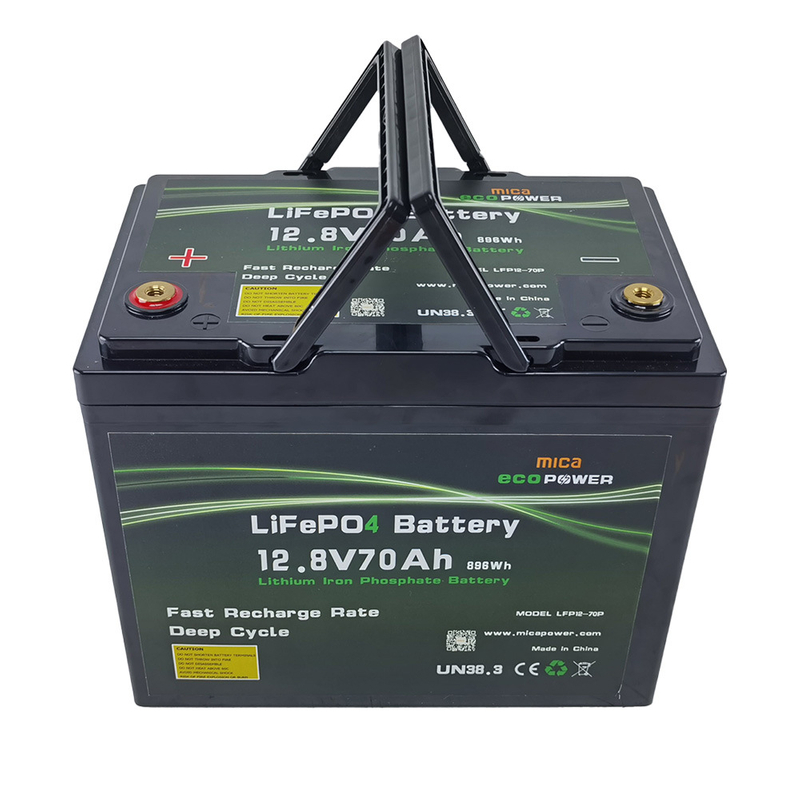 Manufacturer Supply 12V Rechargeable 70ah LiFePO4 Lithium Battery for RV PV System Solar Storage System Backup with CE Un38.3 Certificate OEM ODM Custom