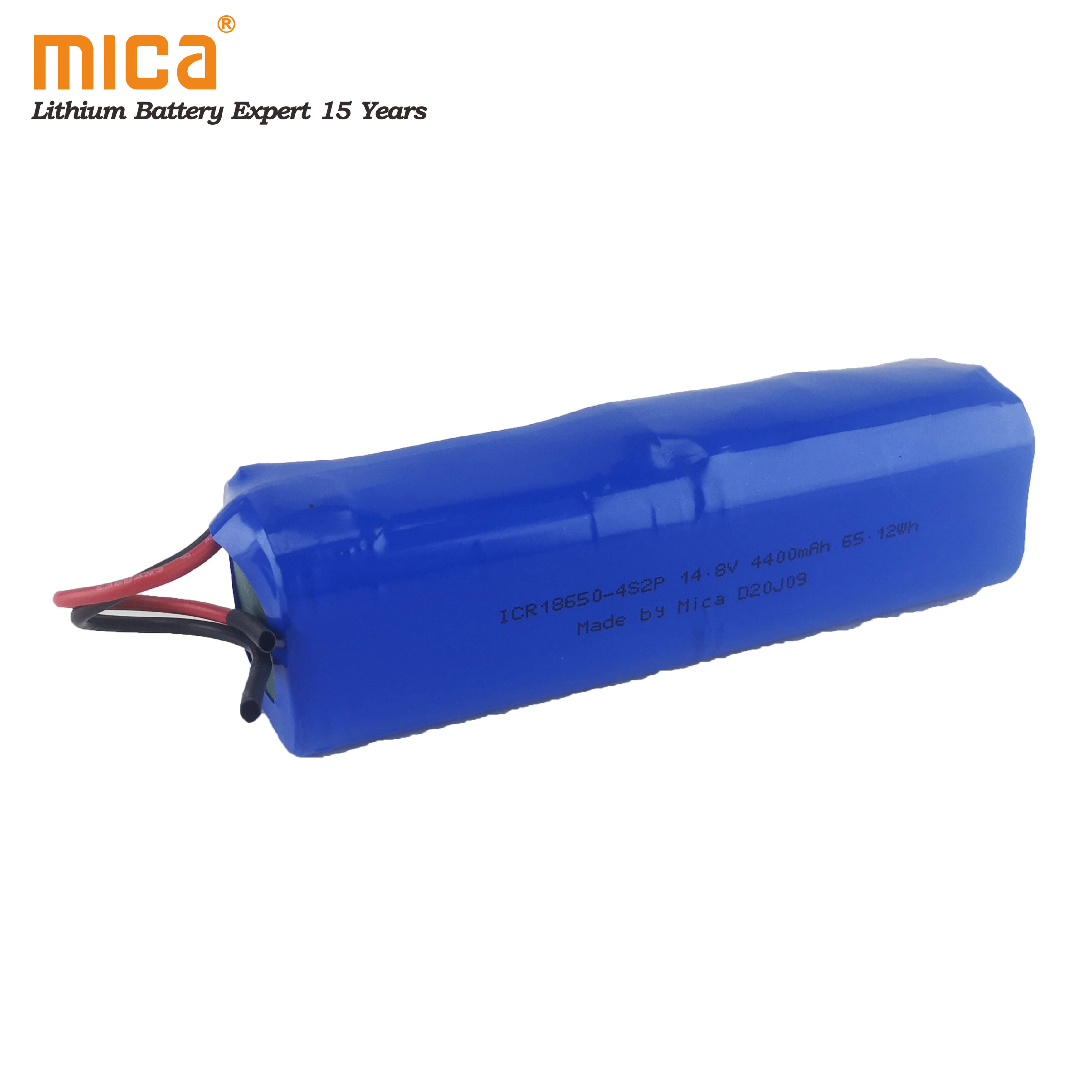 Wholesale Deep Cycles 18650 14.8V 4400mAh 4s2p Lithium-Ion Battery Rechargeable Li-ion Battery with PCM Wires Connector