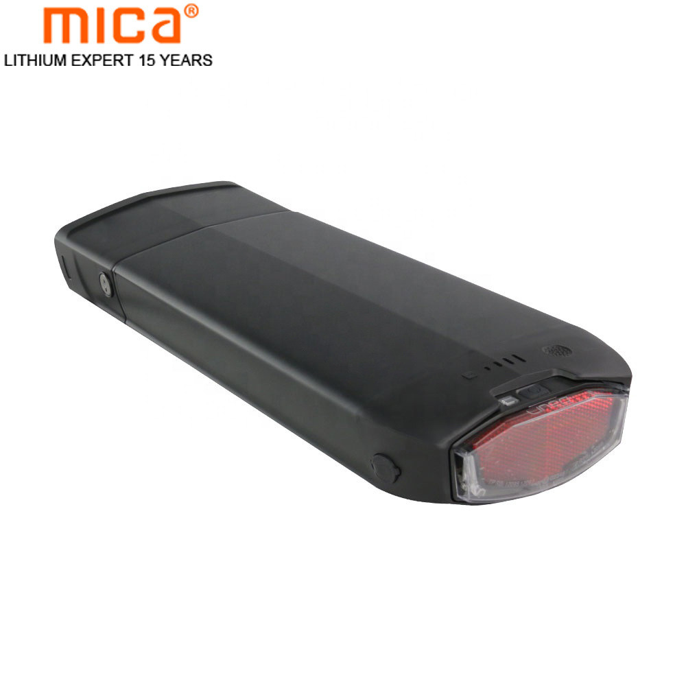Factory Wholesale Price Silver 36V 17.5ah Rear Rack Type Lithium Ion Electric Bicycle Scooter Battery Pack E-Bike Battery Pack
