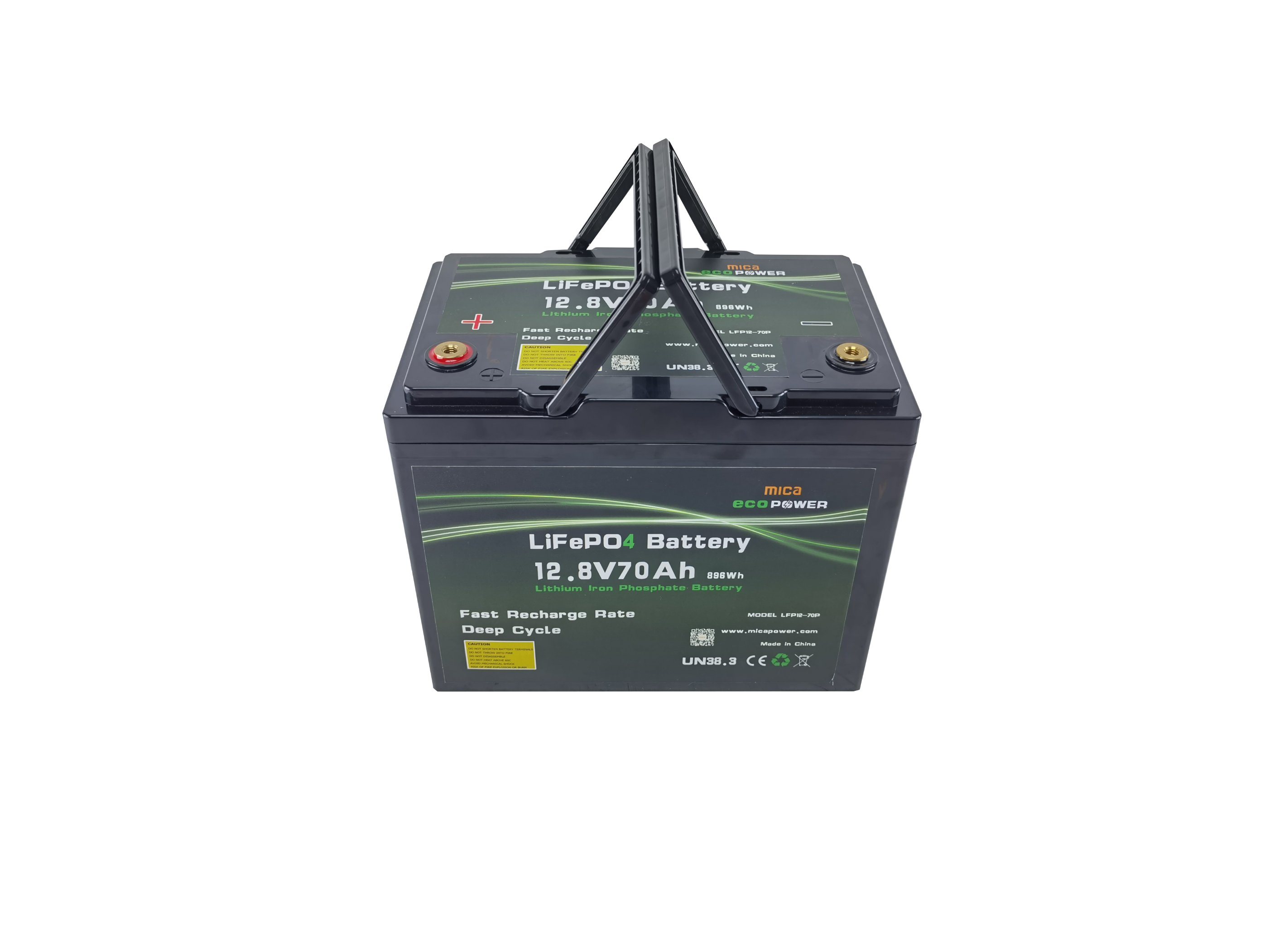Lithium Iron Phosphate Battery 12.8V 12V 70ah LiFePO4 Battery Pack Lithium Ion Batteries with BMS for Solar Energy Systems RV PV