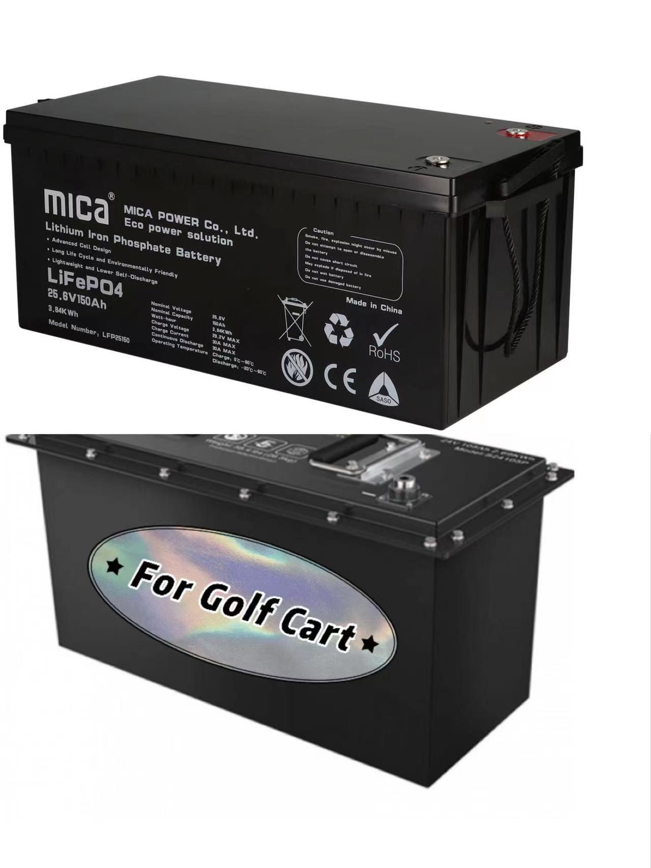 Green Energy Golf Cart LFP4 Battery 24V 36V 48V 72V 100ah 200ah LiFePO4 Battery Lithium Battery