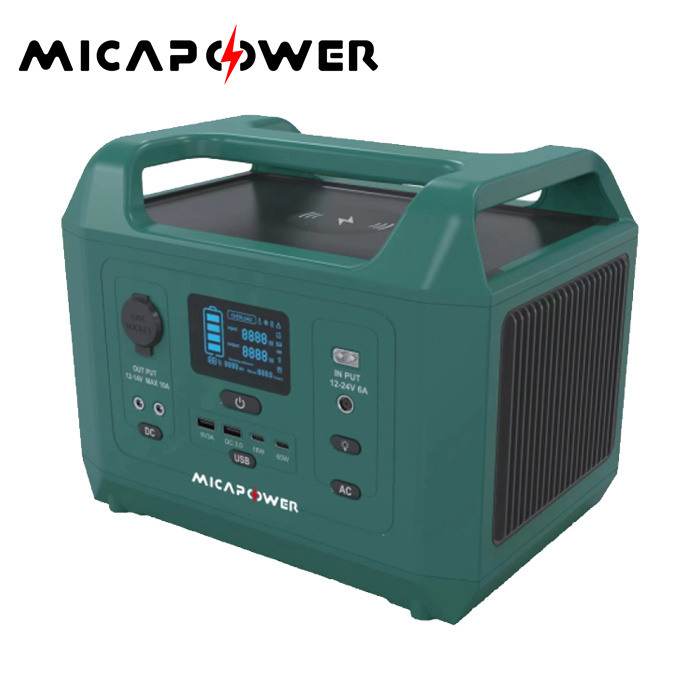 Mica 1000W USB Type-C DC AC 1000W Solar Generator Echargeable Portable Power Station for Camping with CE