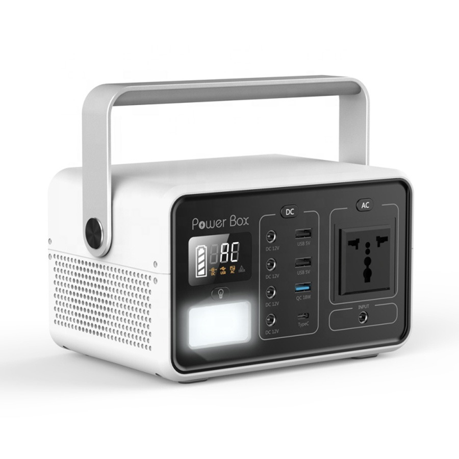 Portable Multi-Function Power Station 200W 60W Connected with Solar Panel for Camping Hunting Fishing Outdoor Mobile Power Bank